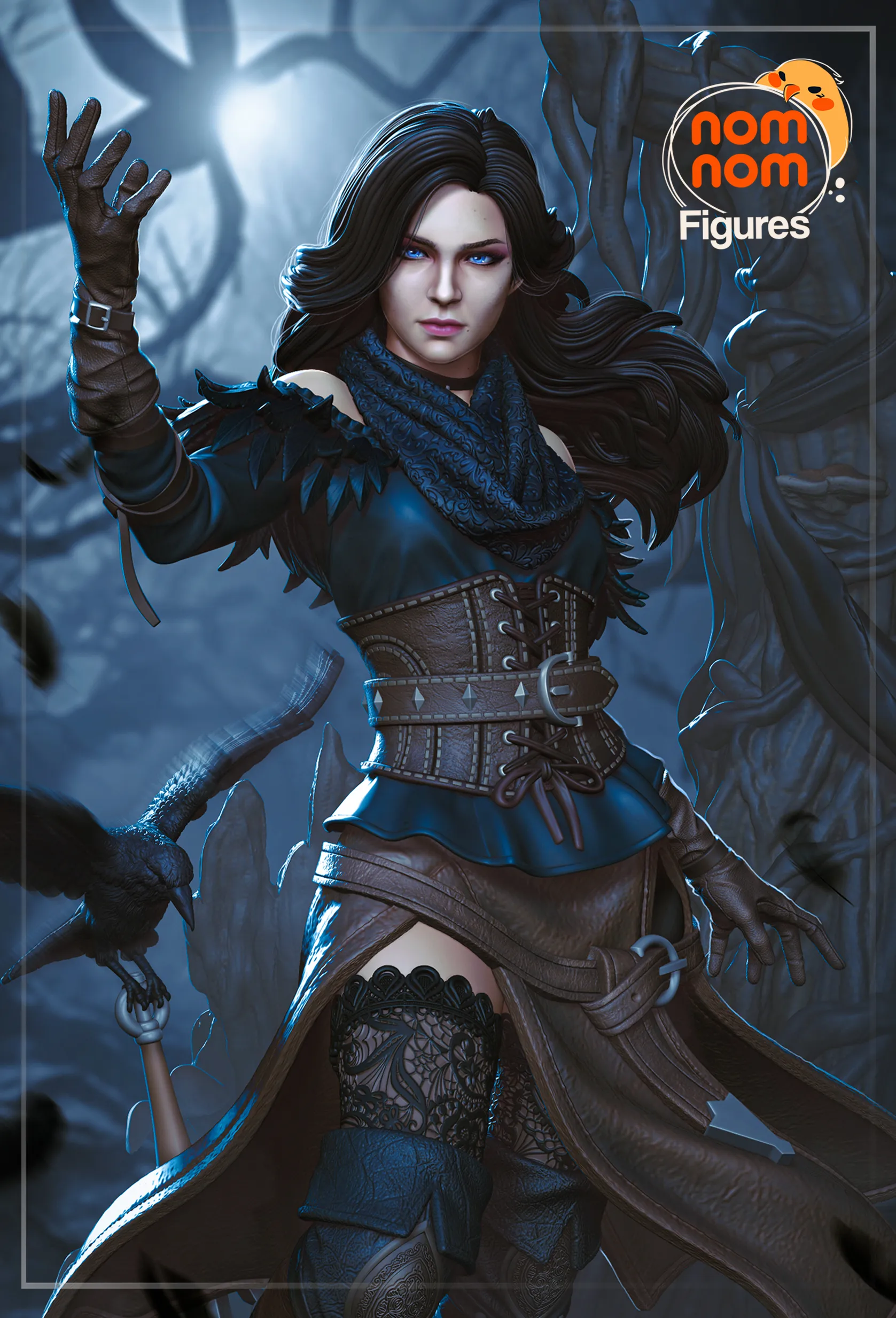 Nomnom Figures – Yennefer (3d-print)_DAZ3D下载站