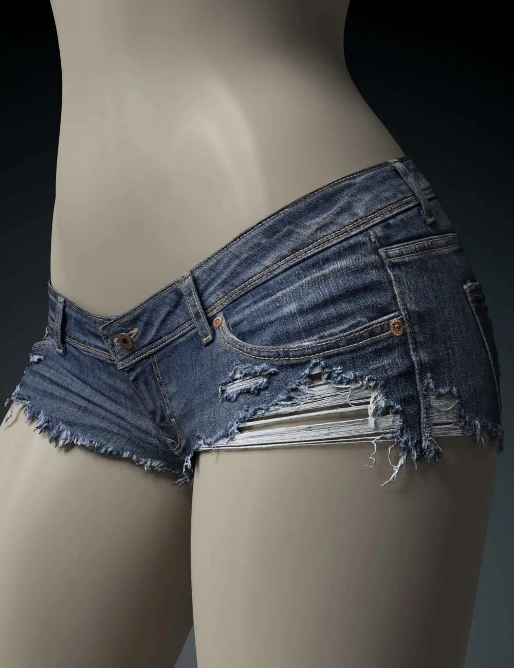 Ripped Shorts 2 for Genesis 9_DAZ3D下载站