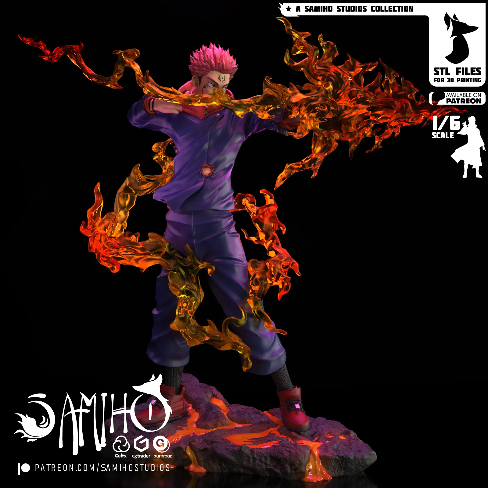 Samiho Studios – Sukuna Flame Arrow (3d-print)_DAZ3DDL