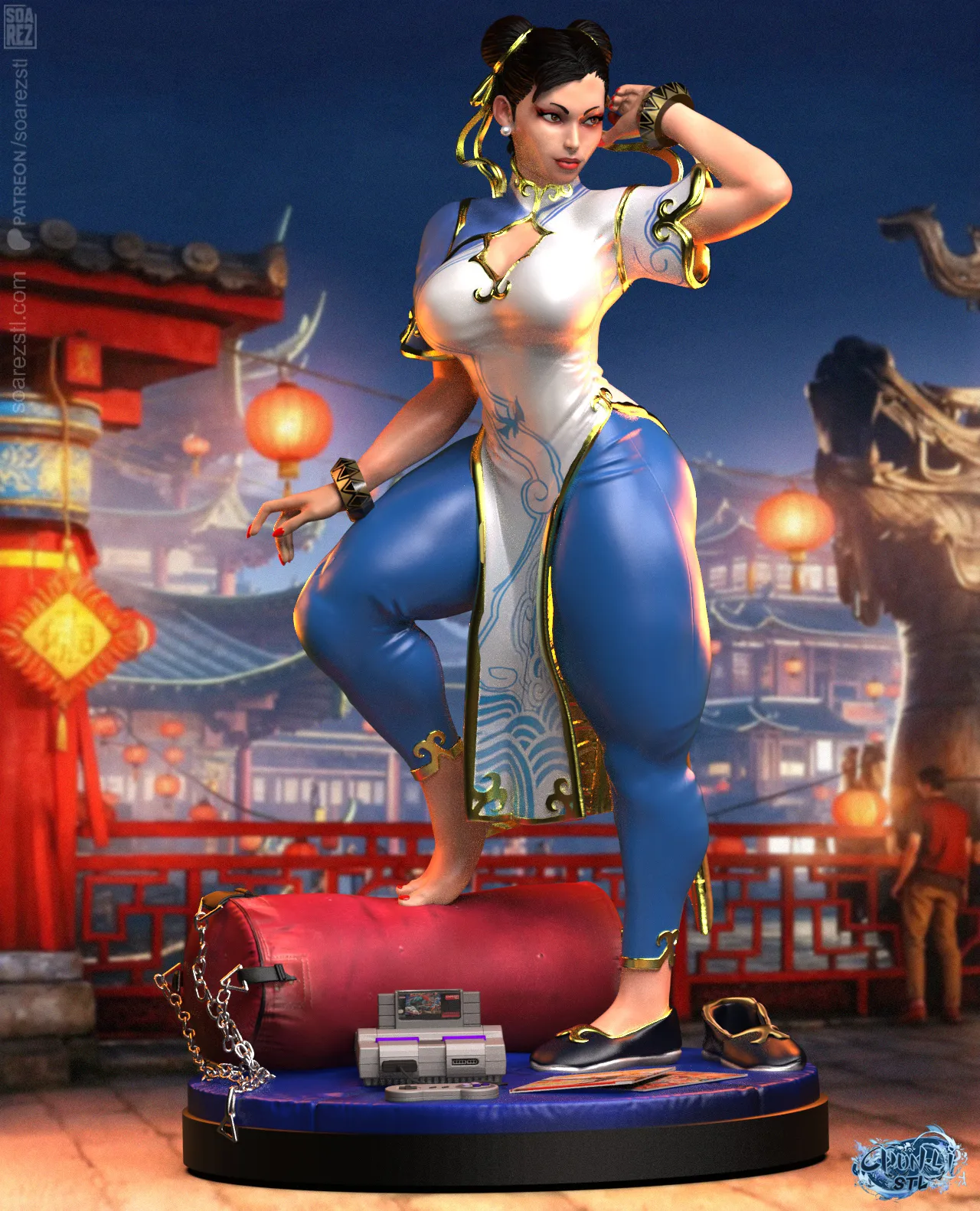 Soarez 3d – Chun-Li (3d-print)_DAZ3D下载站