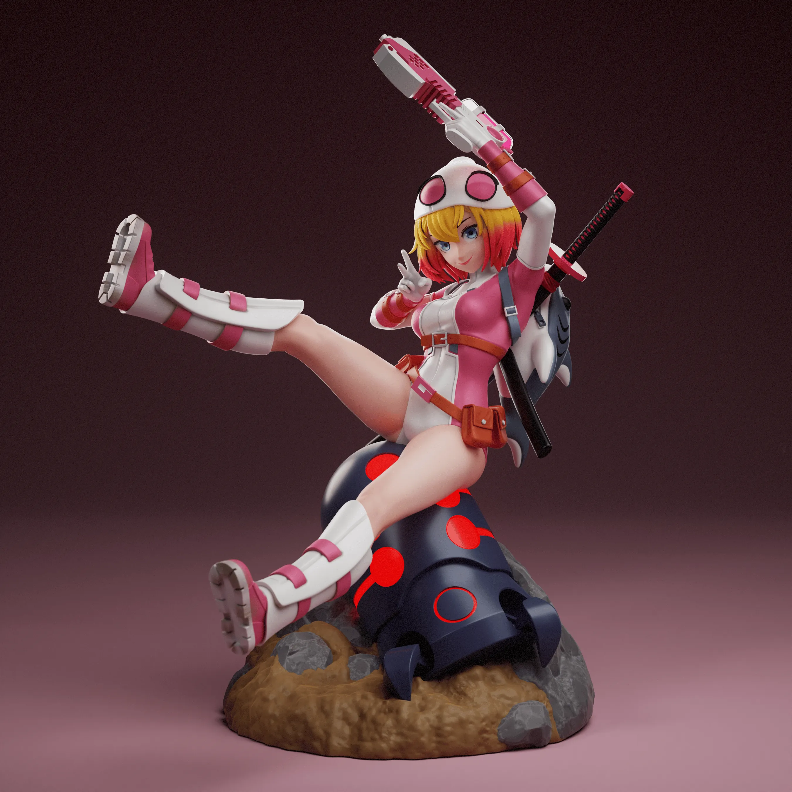 Tenshi Figures- Gwenpool (3d-print)_DAZ3DDL