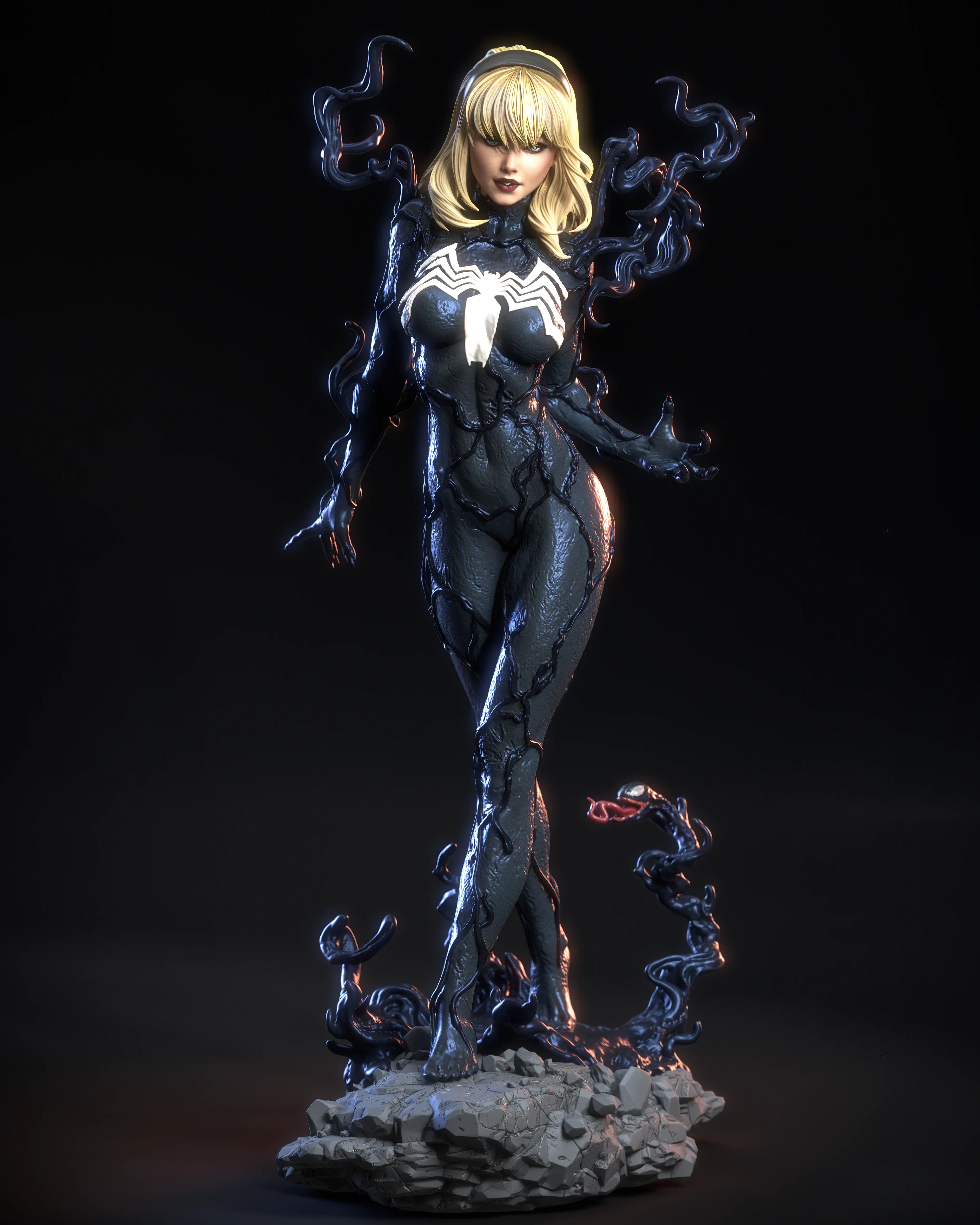 Ca 3d Studios – Gwen Venom (3d-print)_DAZ3D下载站