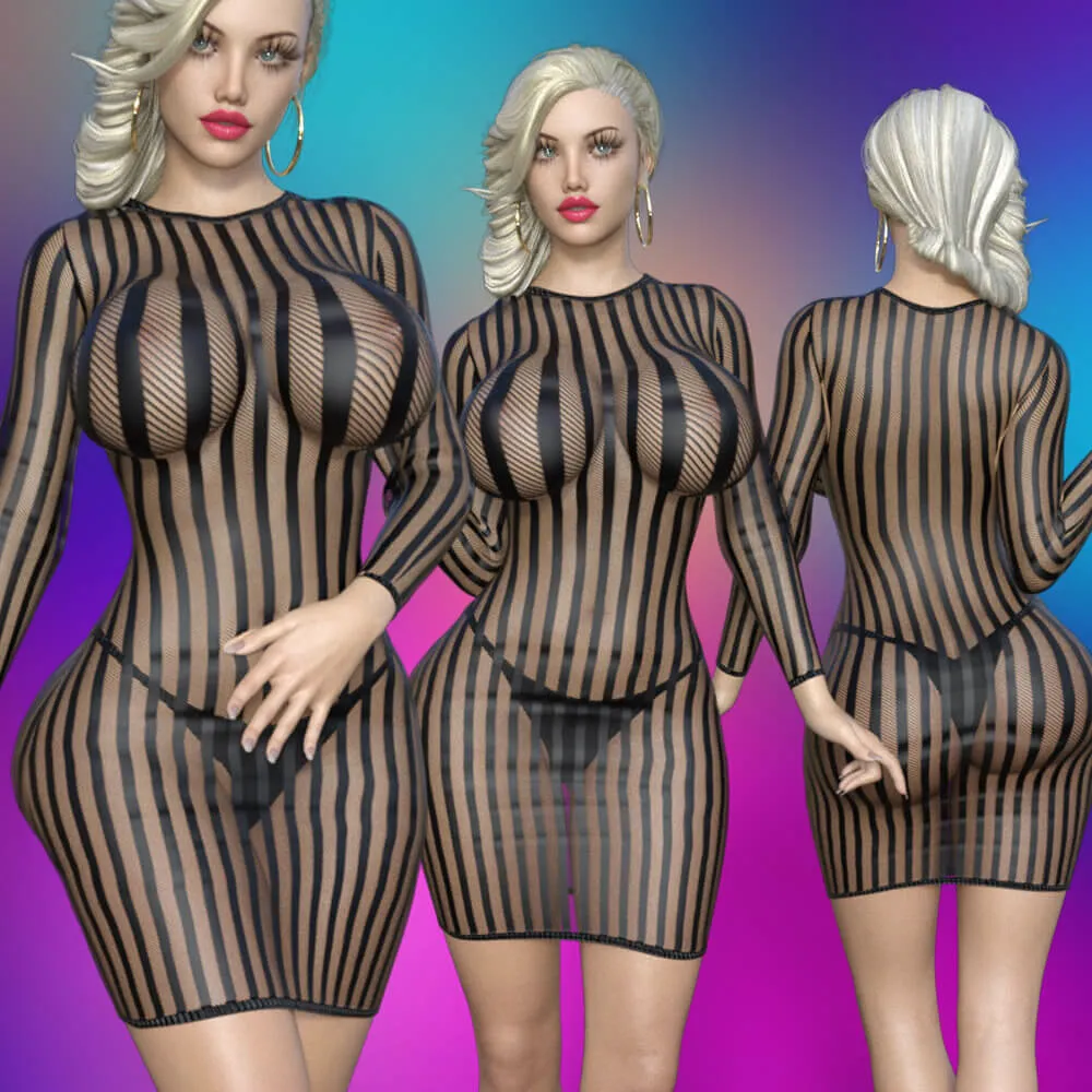 dForce Sheer Dress G9/G8F/G8.1F_DAZ3DDL