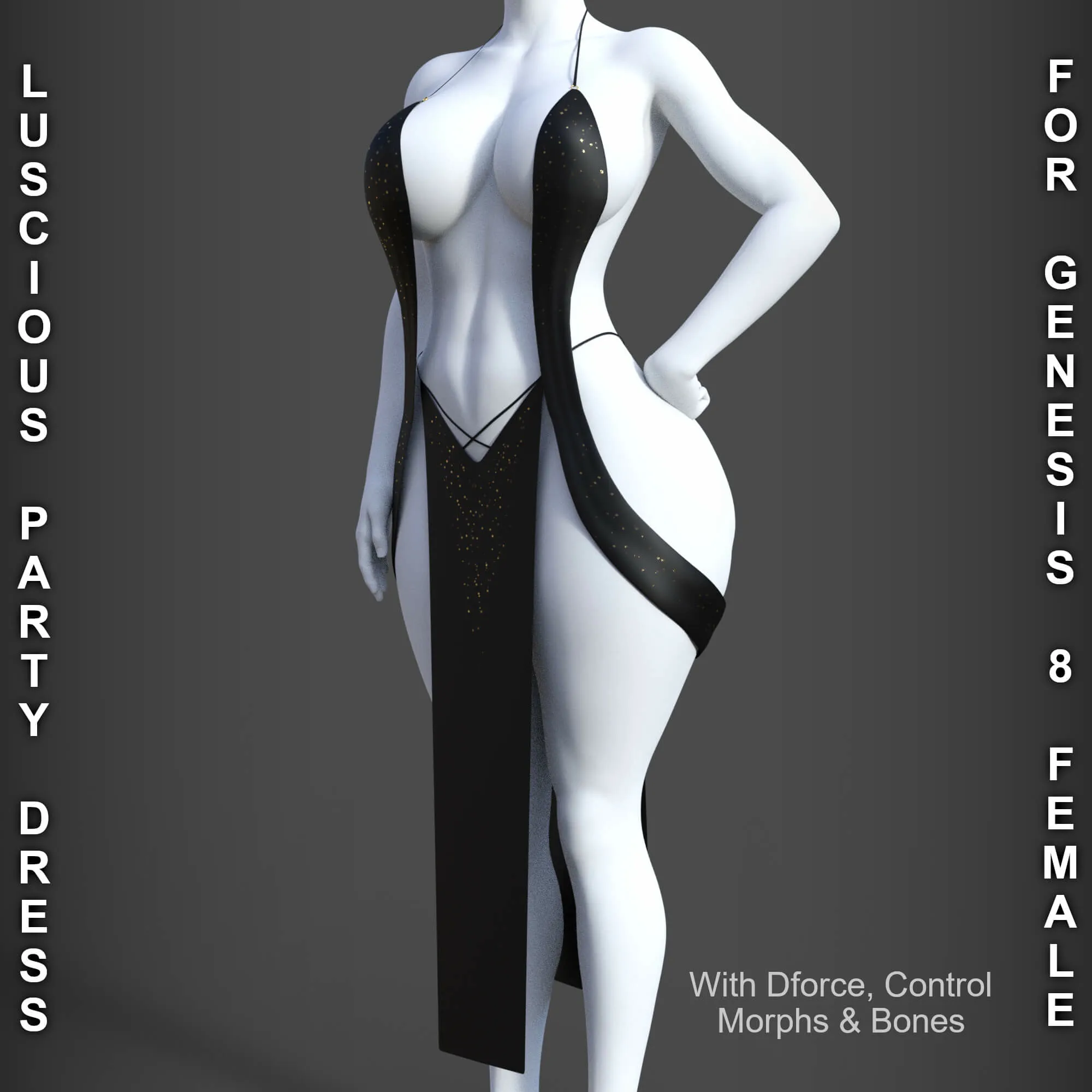 Luscious Party Dress 1 for Genesis 8 Females_DAZ3DDL