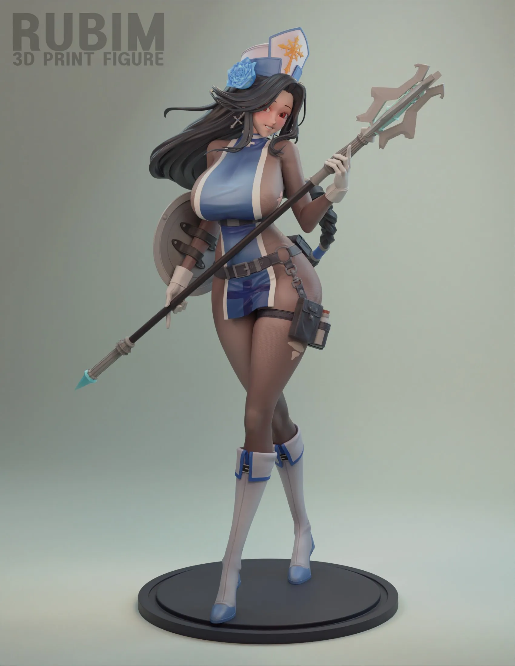 Rubim Figure – Maiden: Ice Rose (3d-print)_DAZ3D下载站