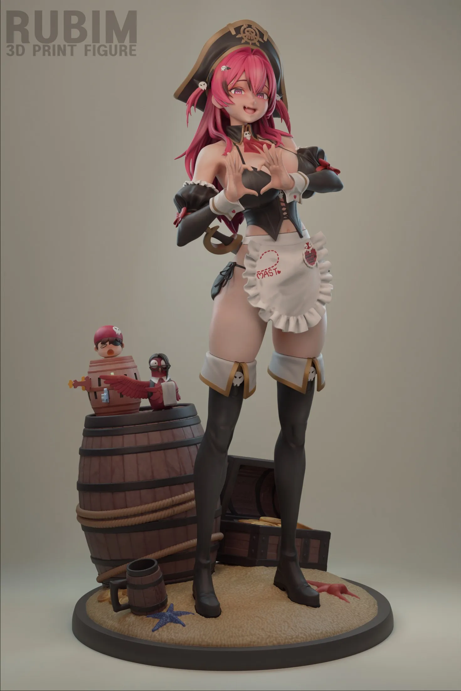 Rubim Figure – Mast Romantic Maid (3d-print)_DAZ3D下载站