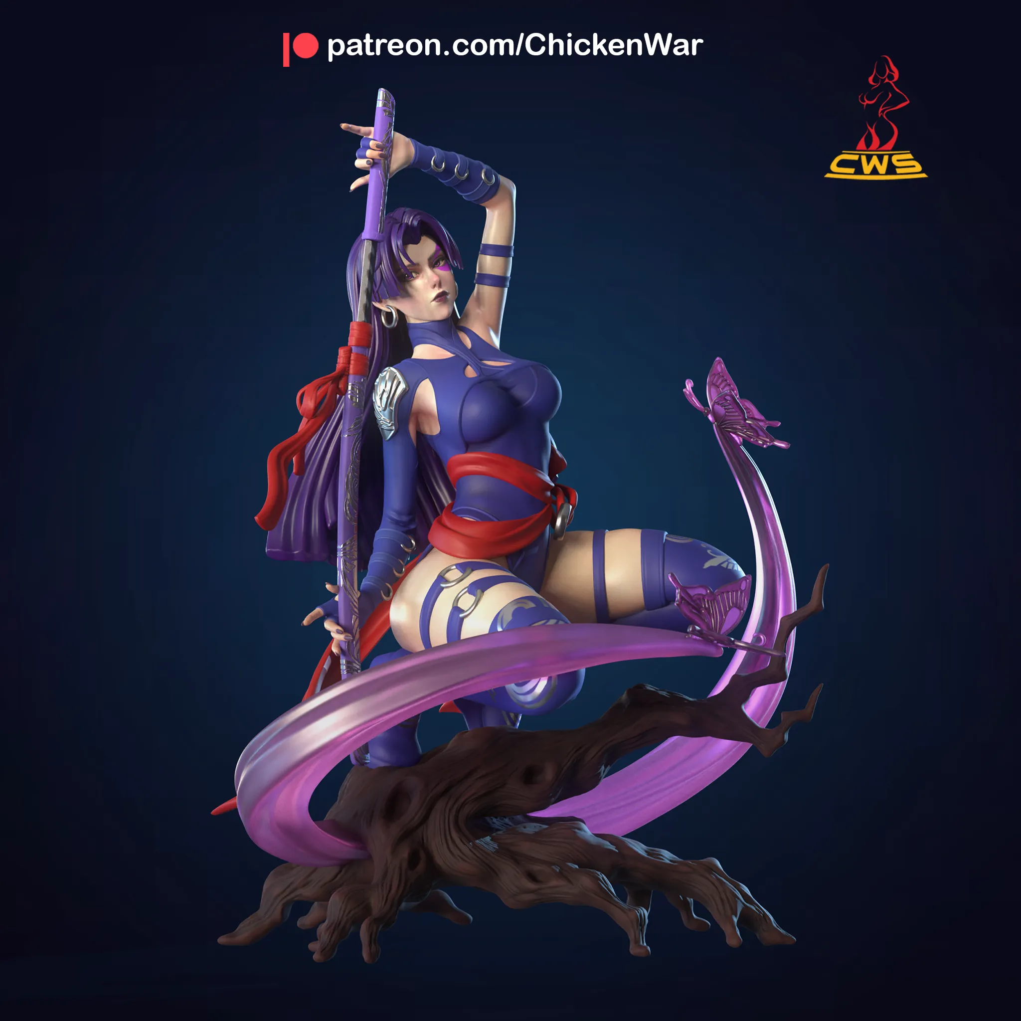 CW Studio – Psylocke (3d-print)new _DAZ3DDL