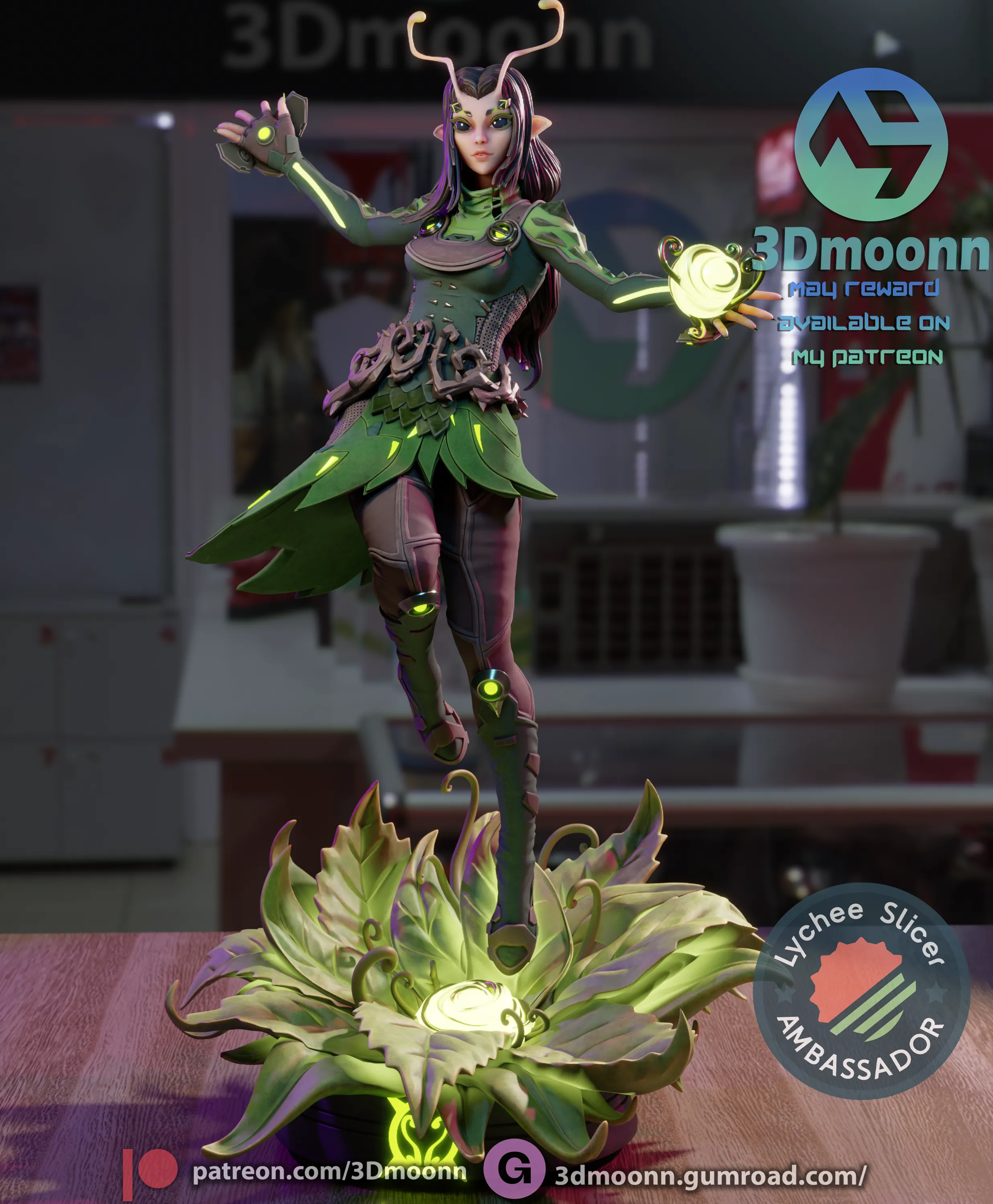 3Dmoonn – Mantis (3d-print)new _DAZ3DDL
