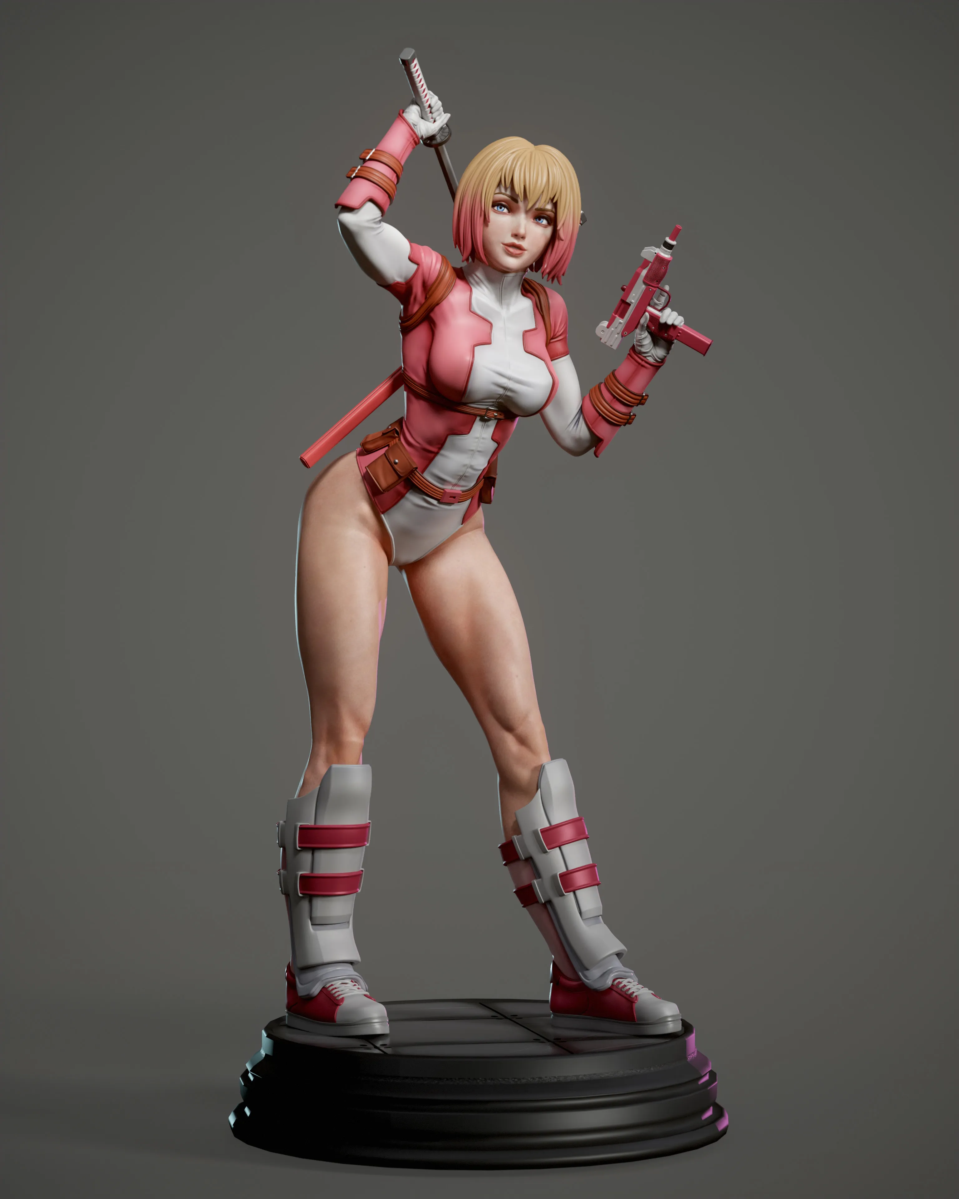 Abe3D – Gwenpool (3d-print)new _DAZ3D下载站