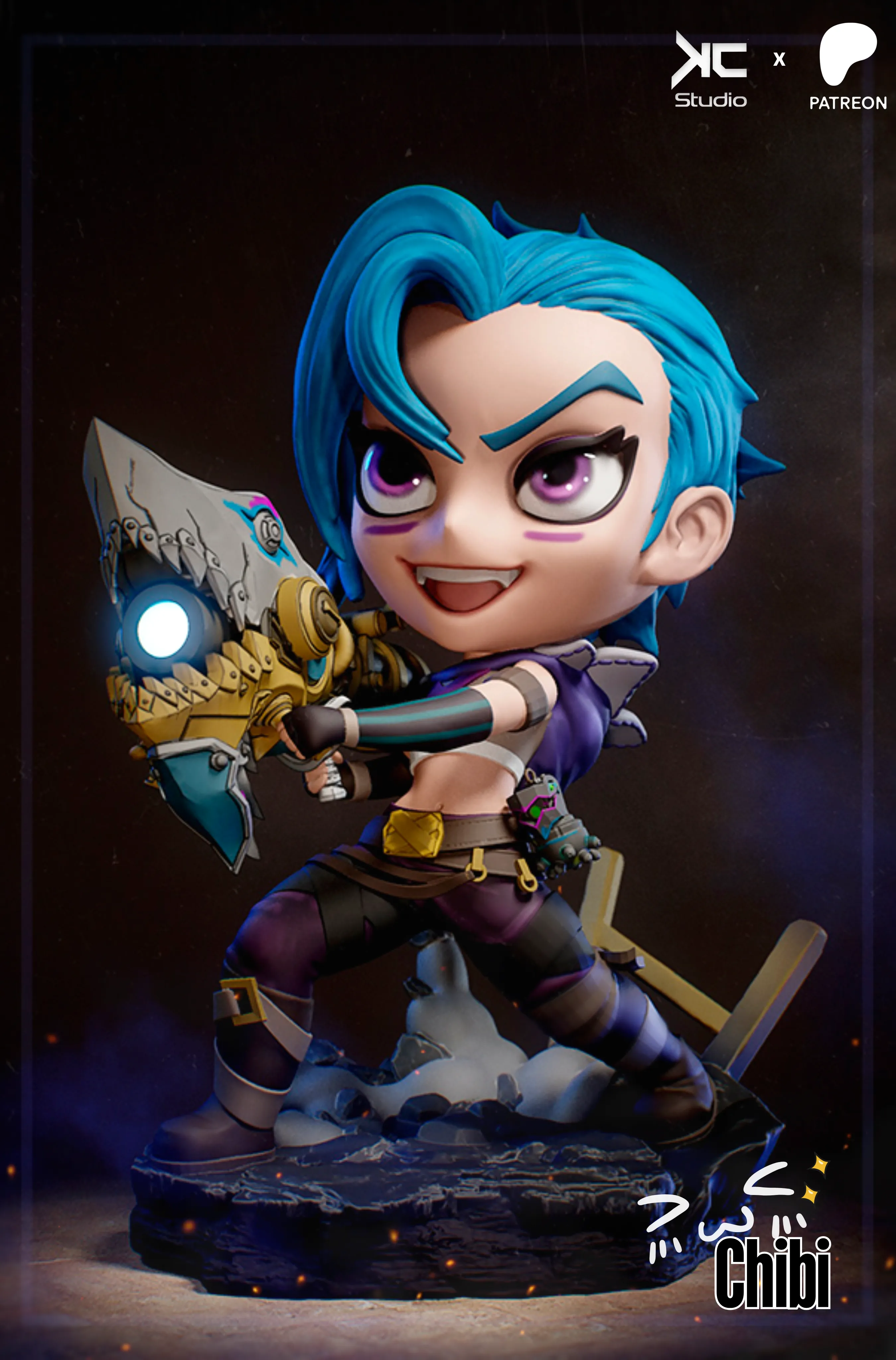 KcStudio – Chibi Jinx (3d-print)new _DAZ3DDL