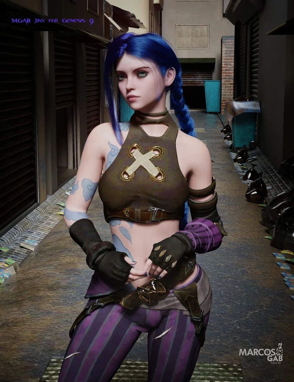 MGAB Jinx for Genesis 9new _DAZ3D下载站