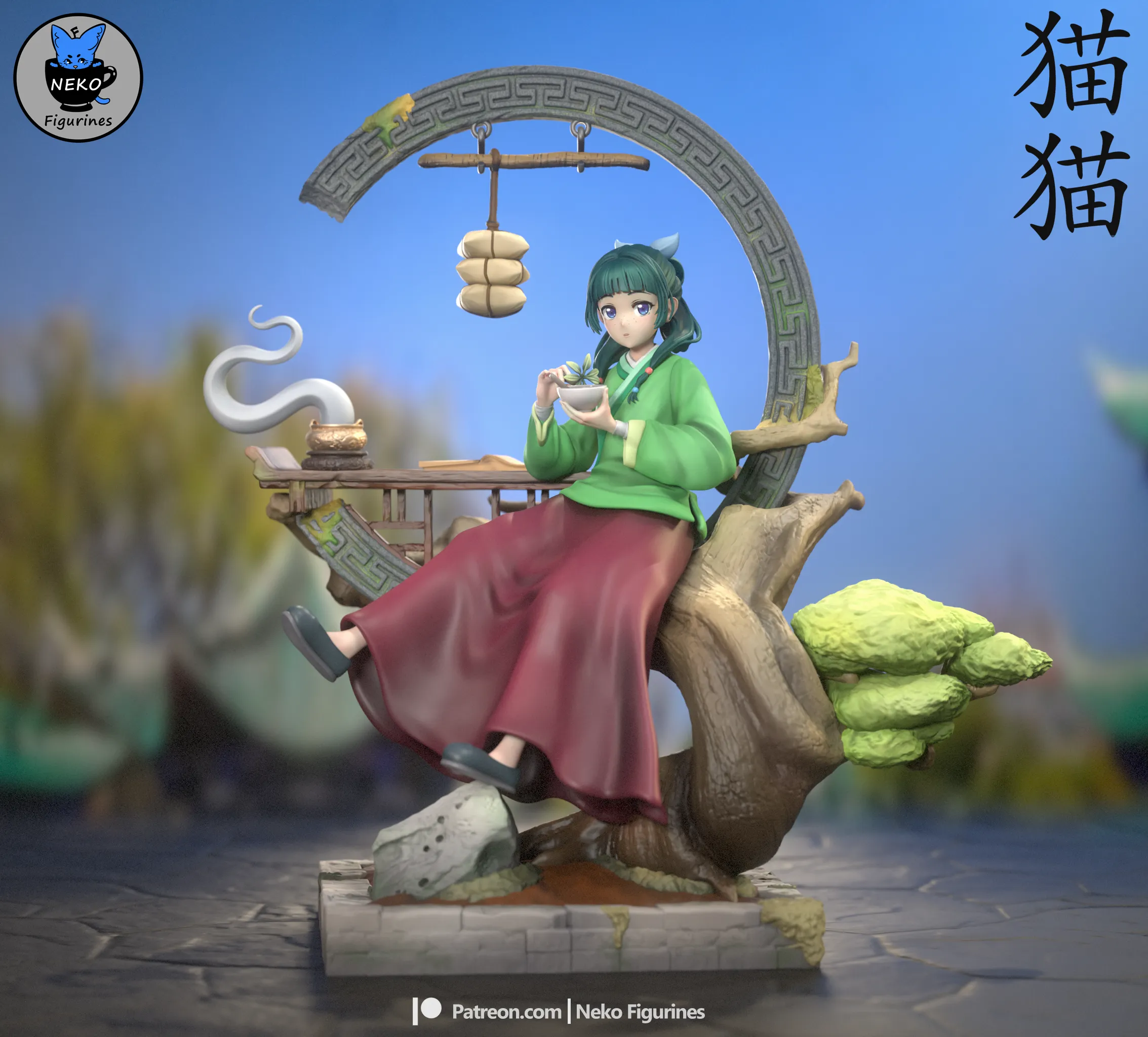 Neko Figurines – Maomao (3d-print)new _DAZ3D下载站
