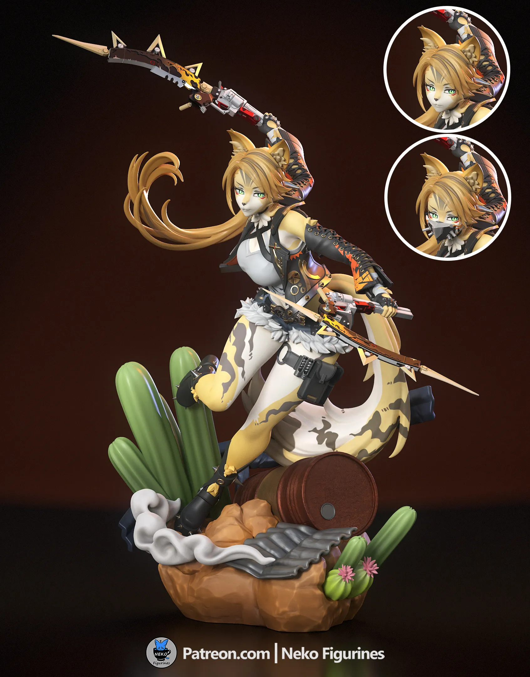 Neko Figurines – Pulchra (3d-print)new _DAZ3D下载站