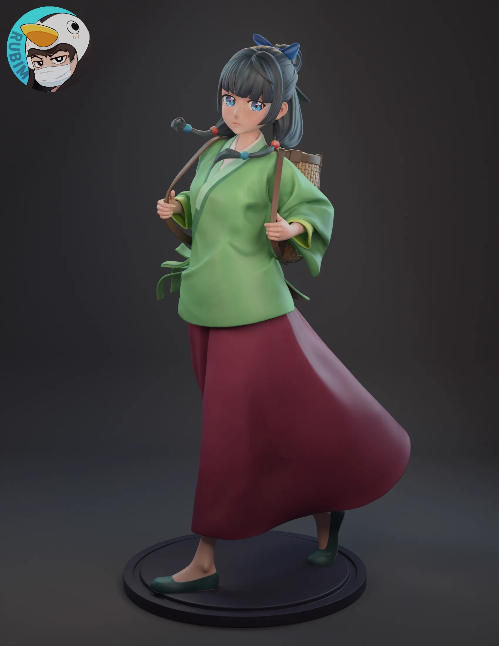 Rubim Figure – Maomao (3d-print)new _DAZ3DDL