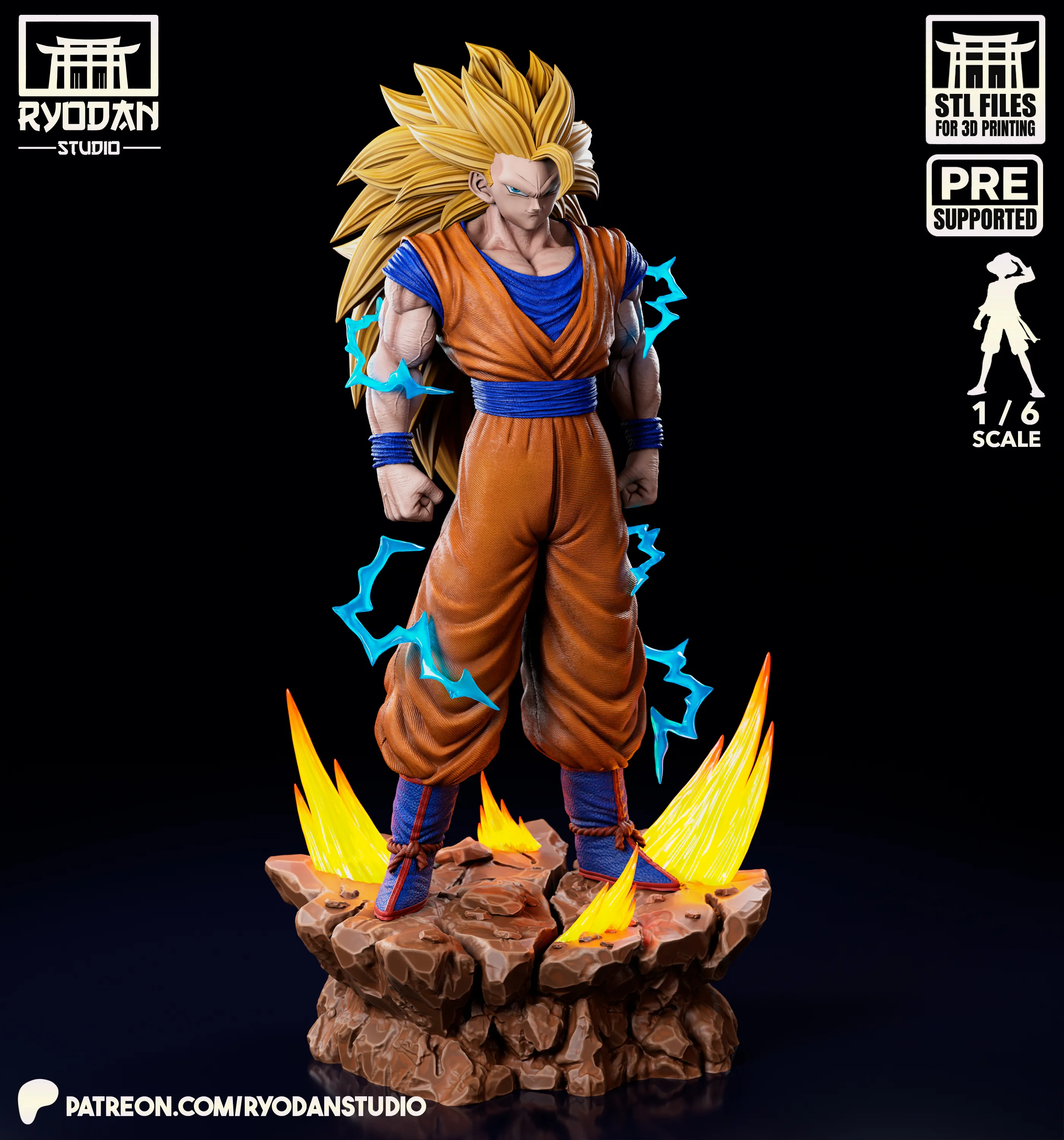 Ryodan Studio – Goku SSJ3 (3d-print)new _DAZ3DDL