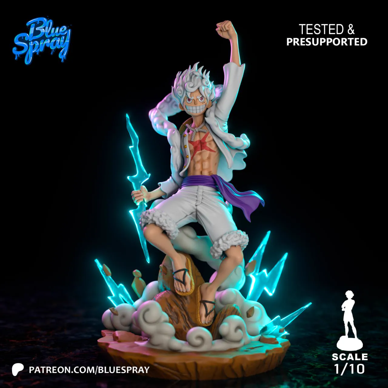 Luffy Gear 5 (3d-print)new _DAZ3DDL