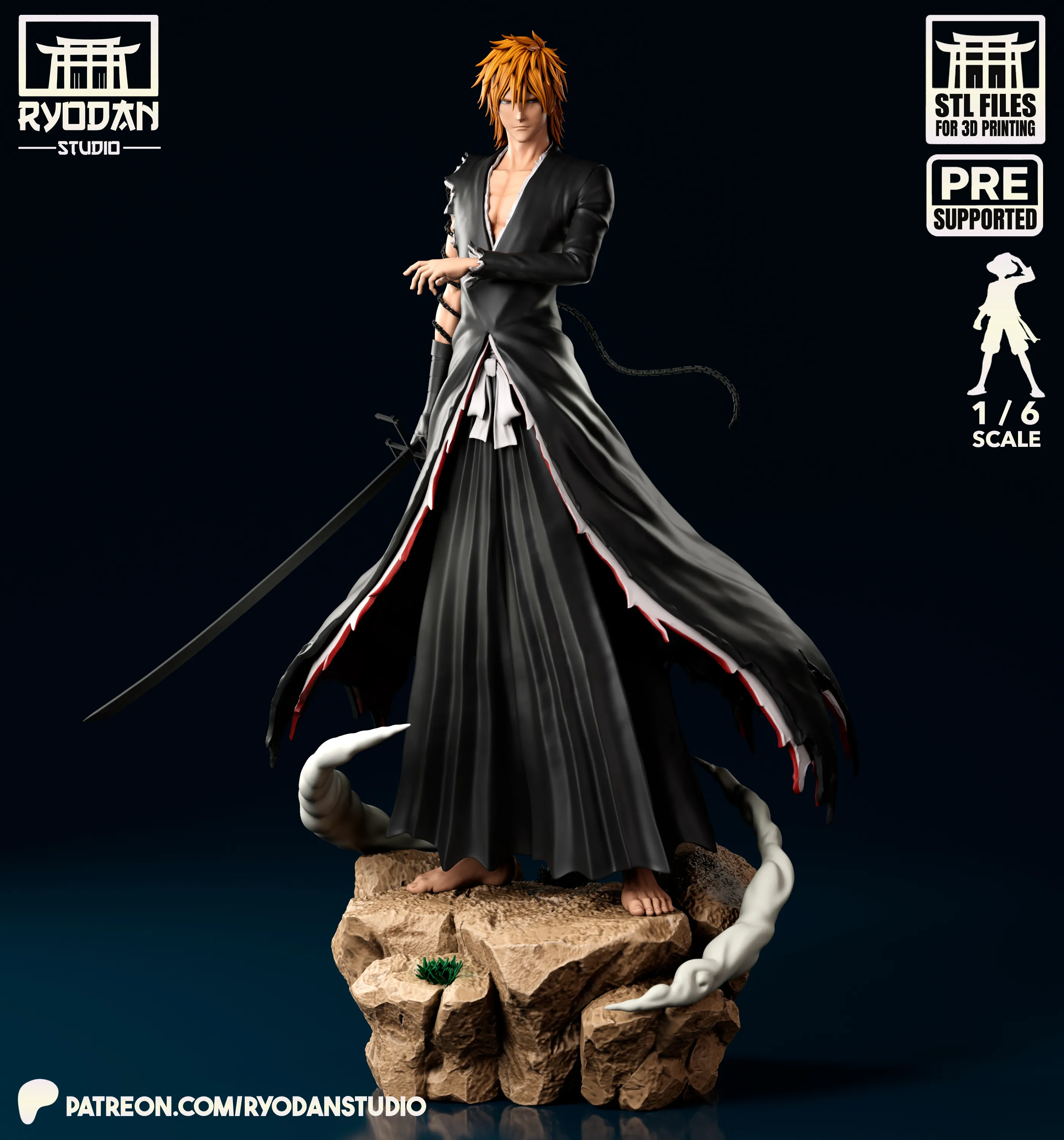 Ryodan Studio – Kurosaki Ichigo (3d-print)new _DAZ3DDL