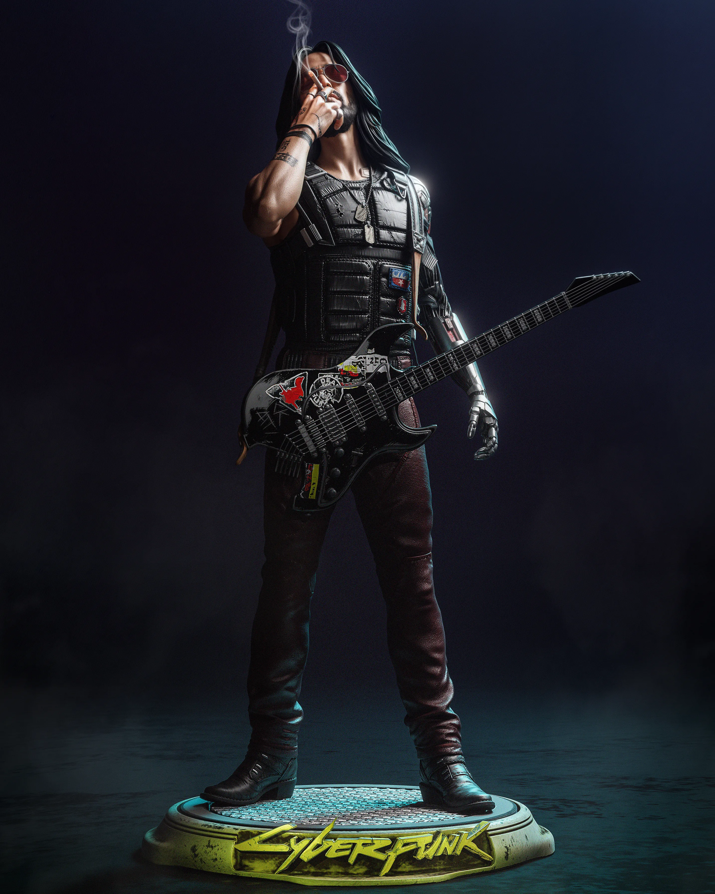 CA 3D Studios – Jhonny Silverhand (3d-print)new _DAZ3D下载站