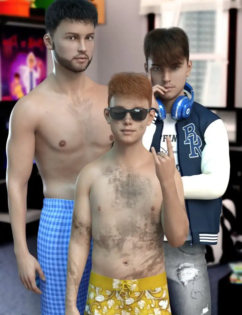 Brothers’ Bundle for Genesis 8 Male_DAZ3DDL