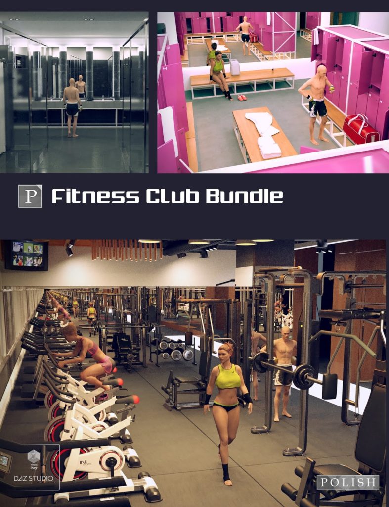Fitness Club Bundle_DAZ3D下载站