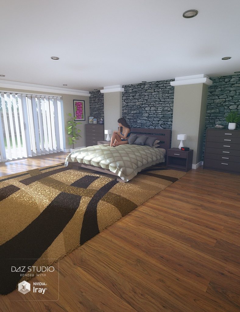 Granite Bedroom Bundle_DAZ3D下载站