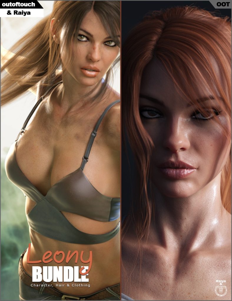 Leony Character, Clothing and Hair Bundle_DAZ3D下载站