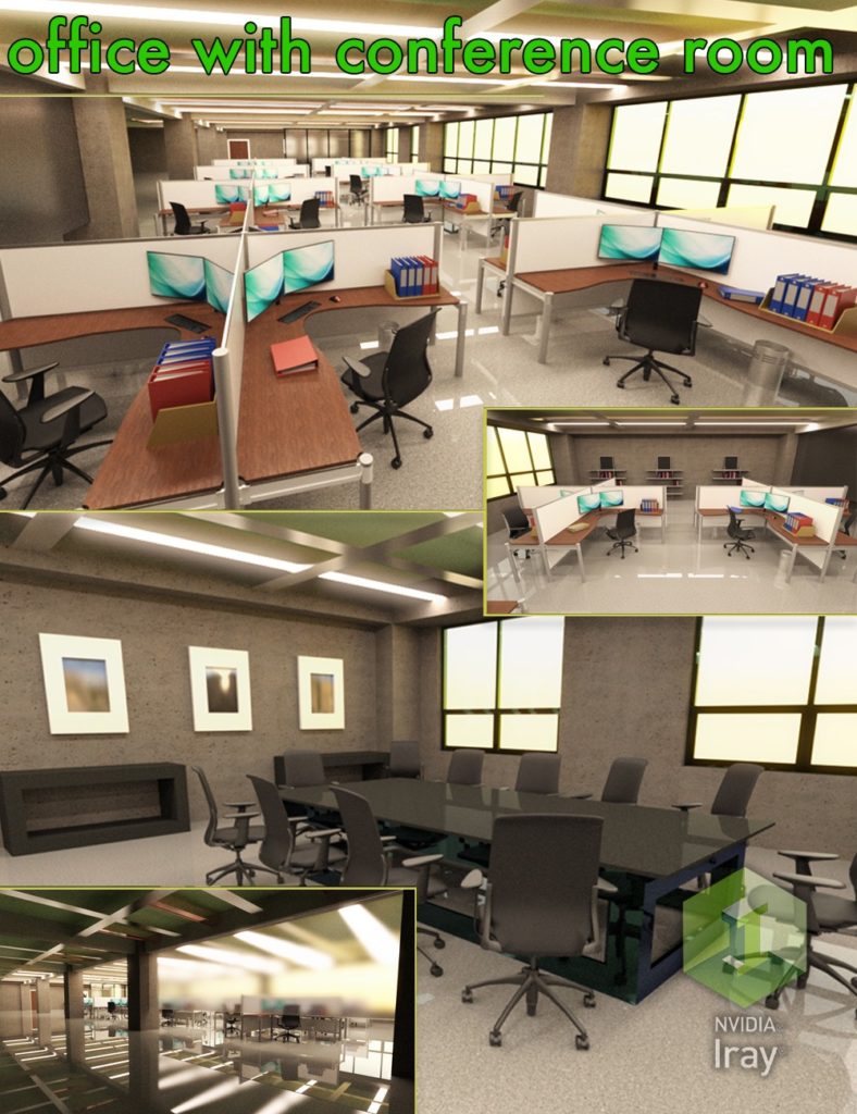 Office with Conference Room_DAZ3D下载站