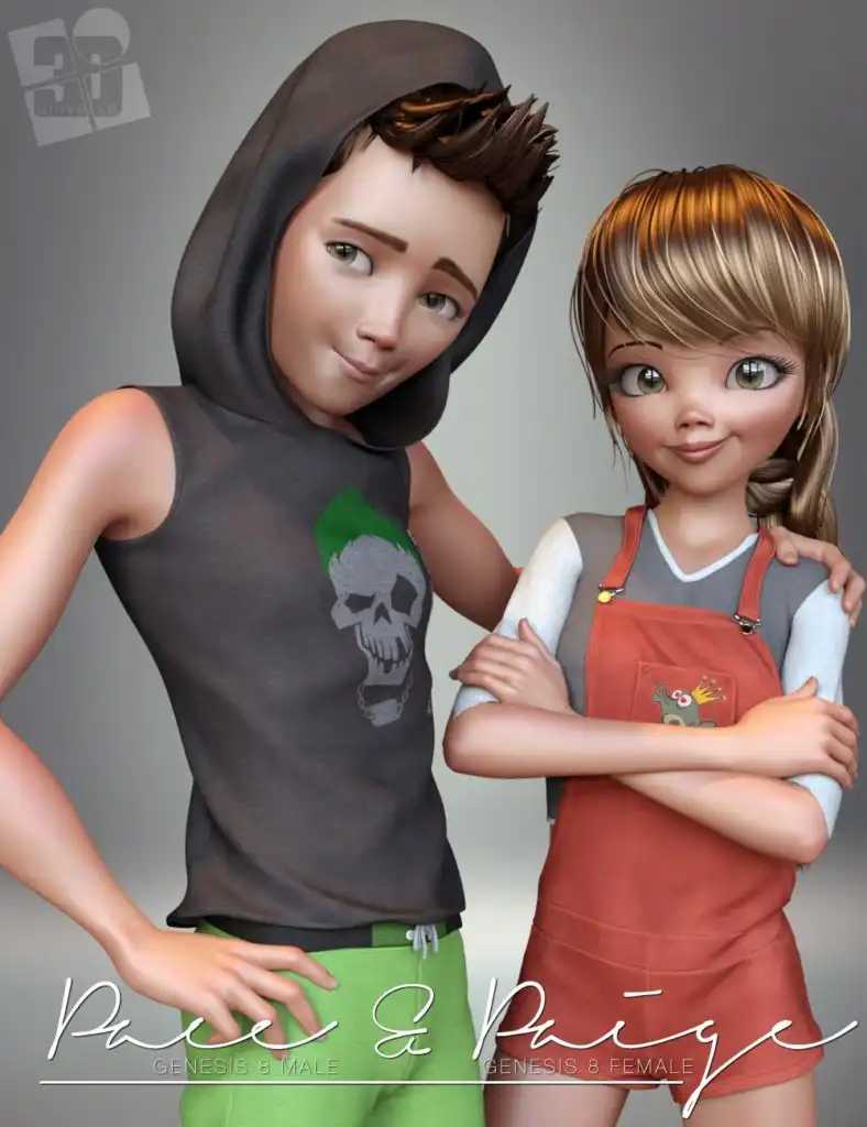 Paige and Pace Mega Bundle_DAZ3D下载站