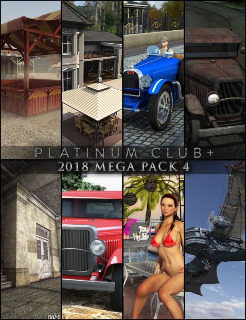 Platinum Club Anniversary 2018 – Mega Pack 4_DAZ3DDL