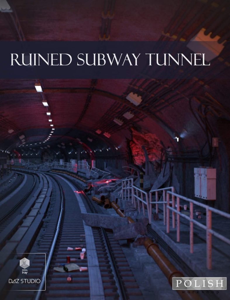 Ruined Subway Tunnel_DAZ3D下载站