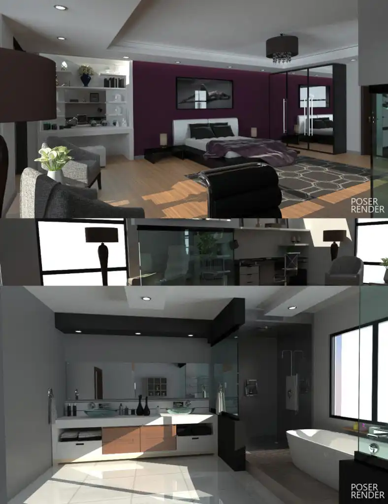 Sophisticated Bedroom_DAZ3DDL
