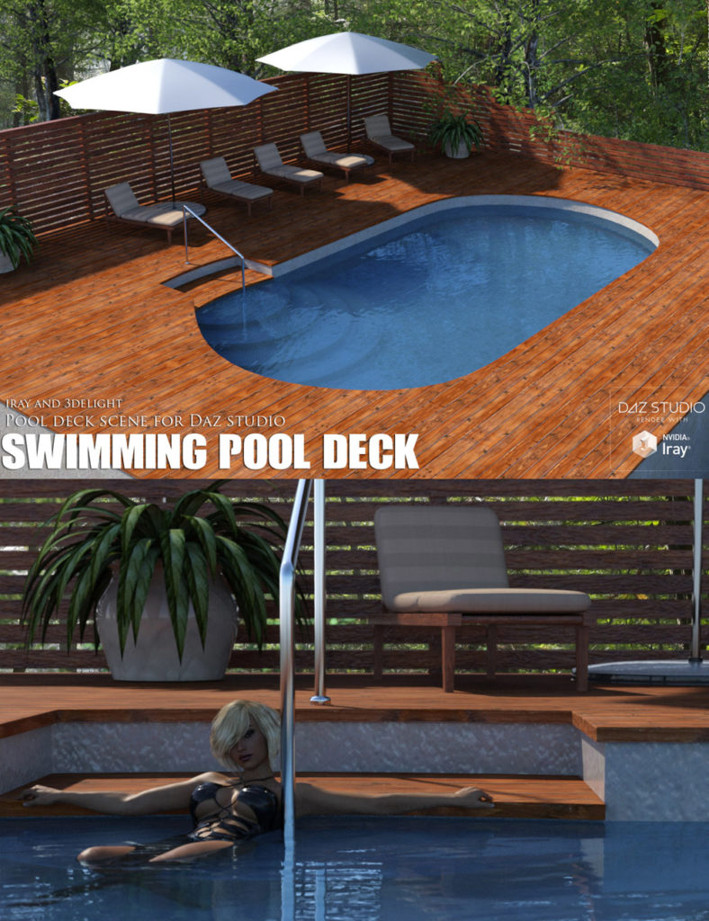 Swimming Pool Deck_DAZ3D下载站