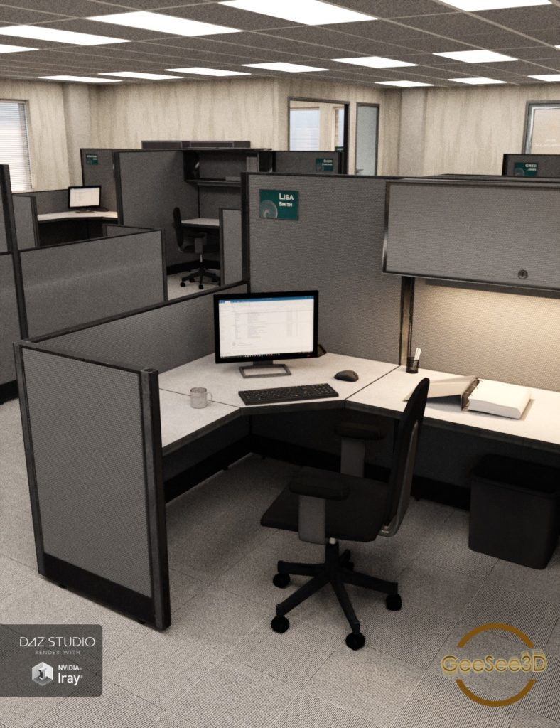 The Daily Routine Office_DAZ3DDL