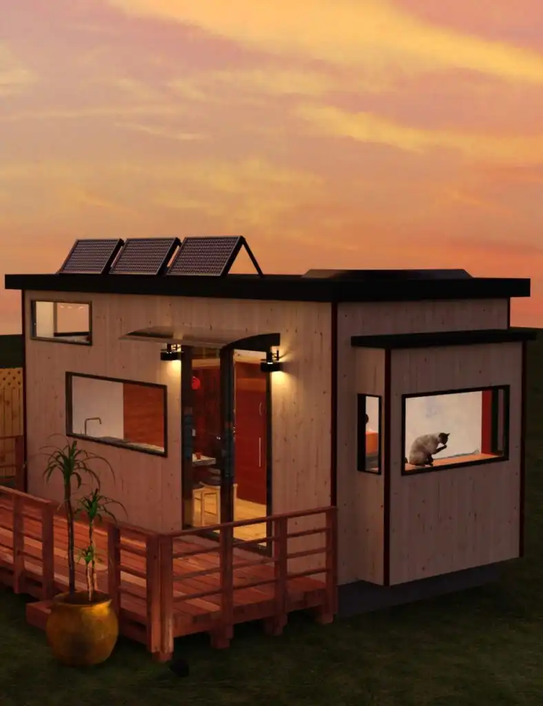 Tiny House and Deck_DAZ3DDL