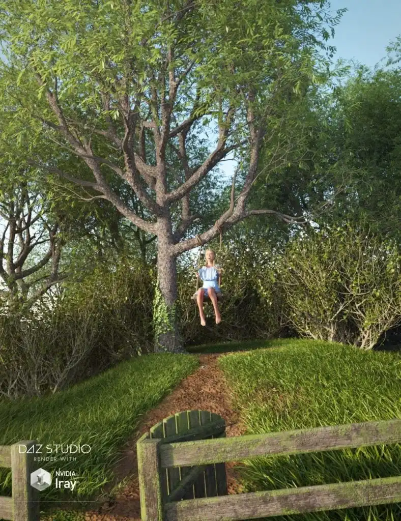 Tree And Swing_DAZ3DDL