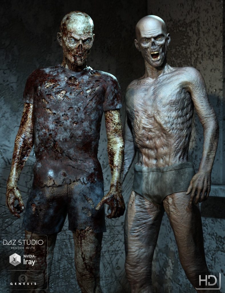 Ultimate Zombie for Genesis 3 Bundle_DAZ3D下载站