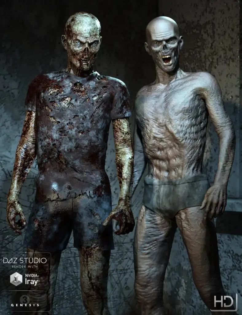 Ultimate Zombie for Genesis 3 Bundle_DAZ3DDL