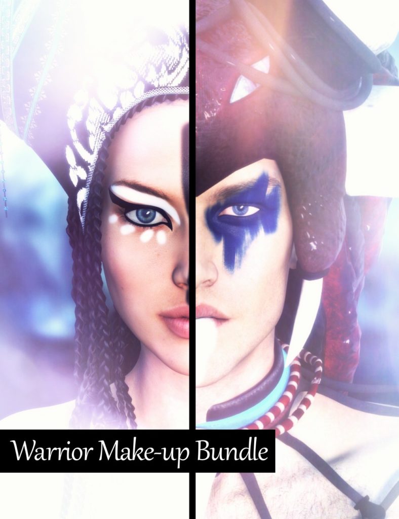 Warrior Make-up Bundle_DAZ3D下载站