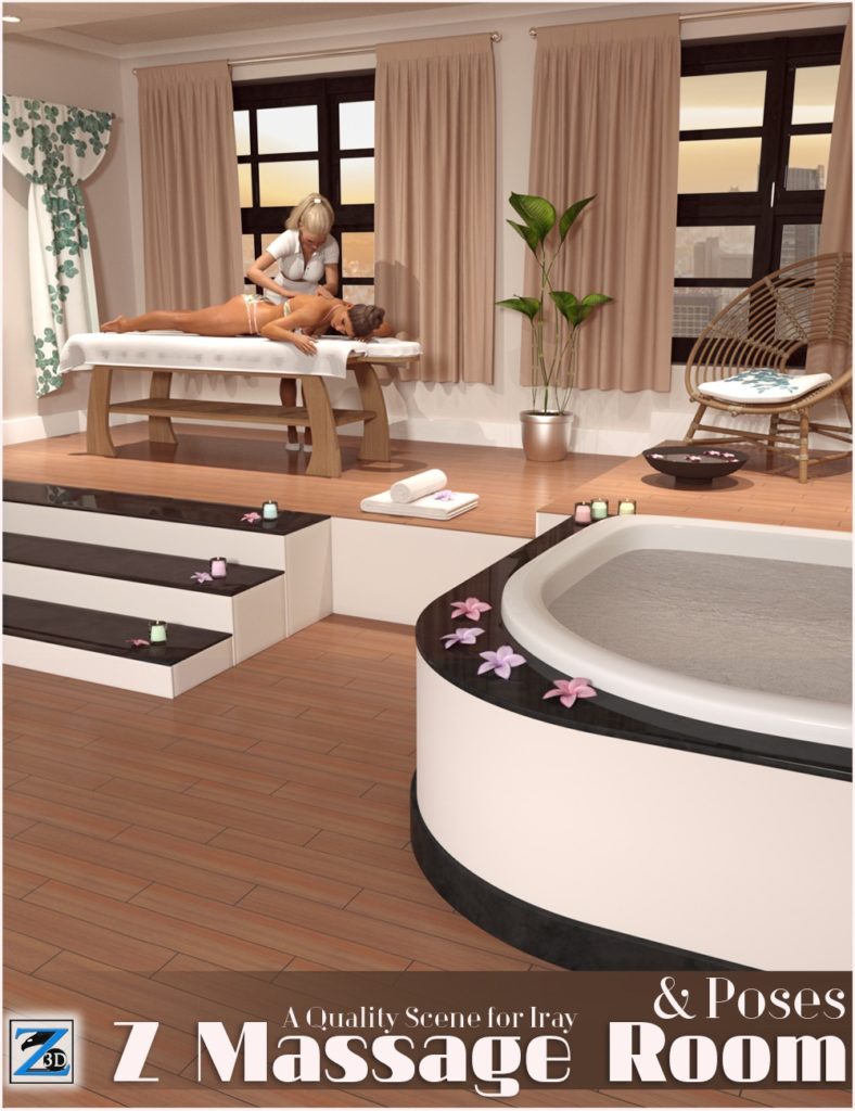Z Massage Room & Poses_DAZ3D下载站
