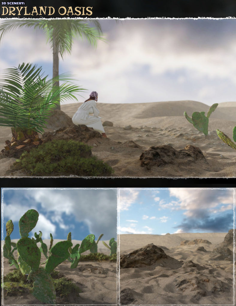 3D Scenery: Dryland Oasis_DAZ3DDL