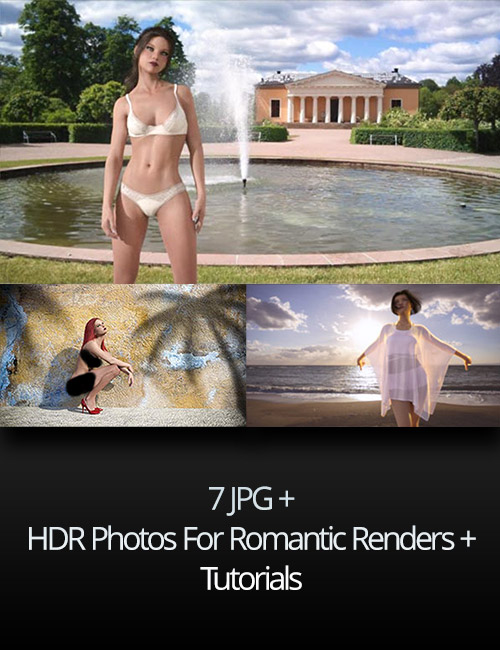7 JPG + HDR Photos For Romantic Renders + Tutorials_DAZ3D下载站