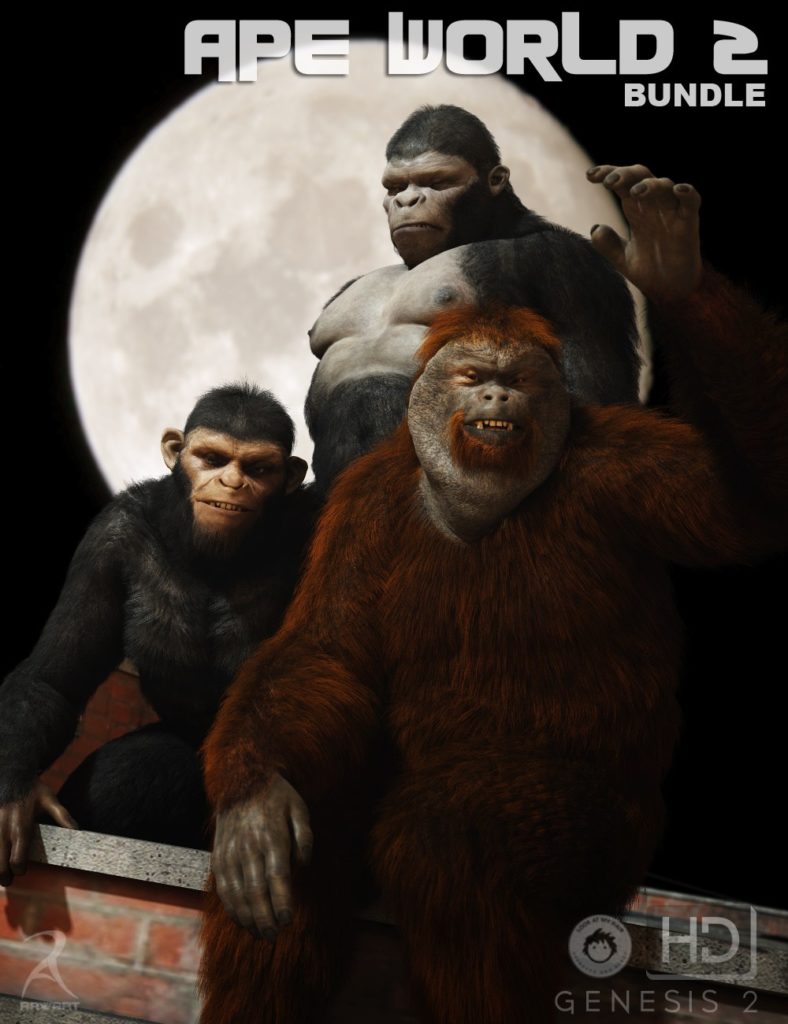 Ape World 2 – Bundle_DAZ3D下载站