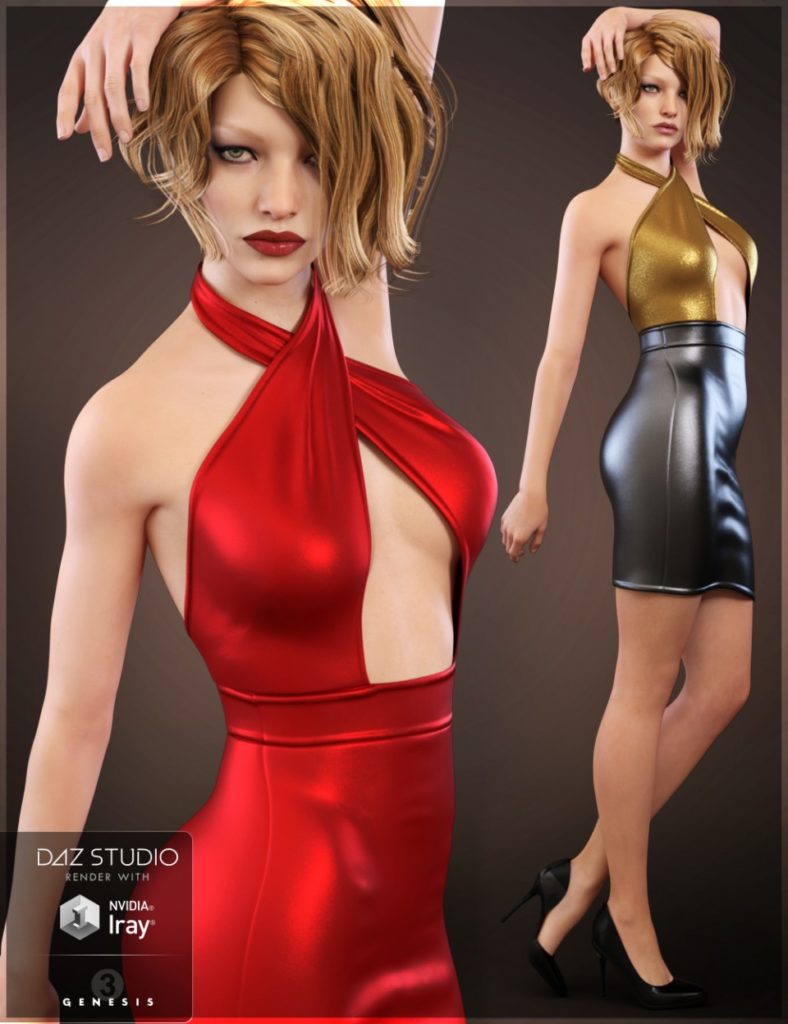 Ava Outfit for Genesis 3 Female(s)_DAZ3D下载站
