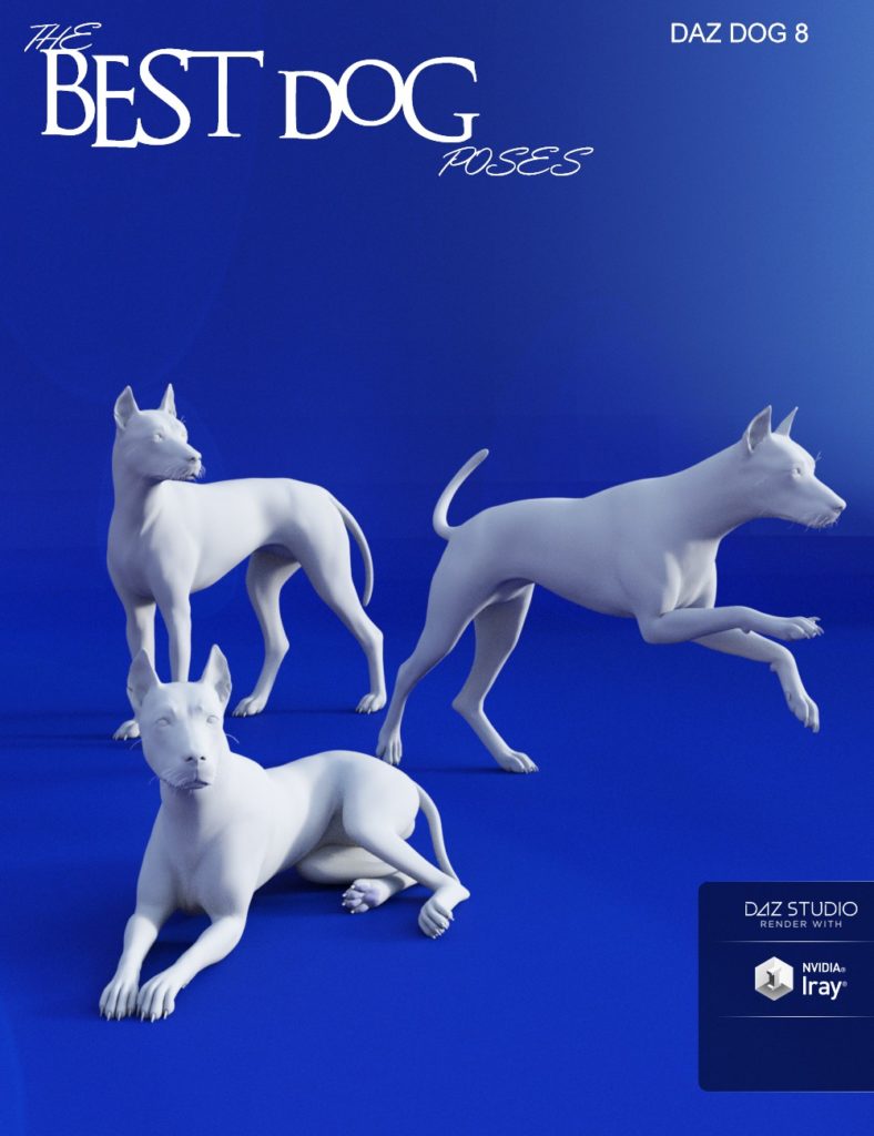Best Dog Poses for Daz Dog 8_DAZ3D下载站