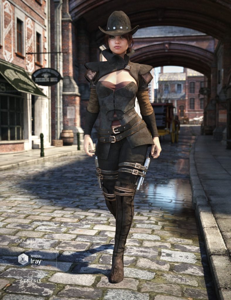 Bounty Hunter Outfit for Genesis 8 Female(s)_DAZ3DDL