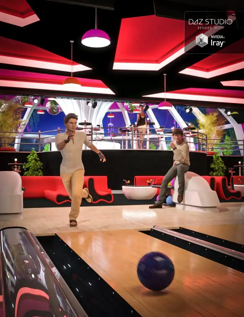 Bowling Lounge_DAZ3D下载站