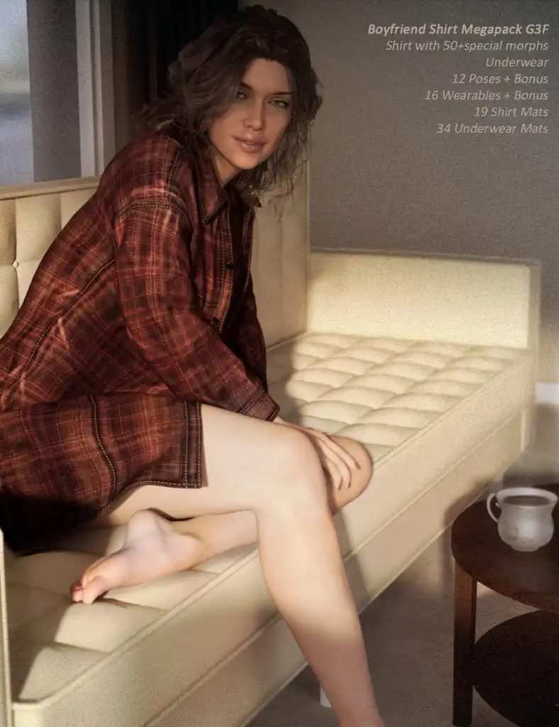 Boyfriend Shirt Megapack_DAZ3D下载站