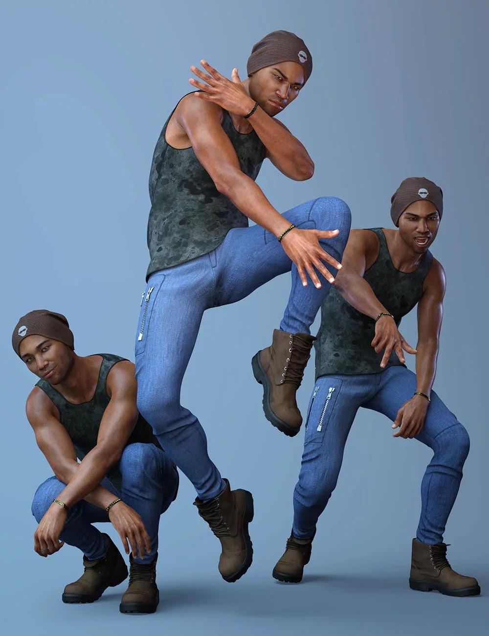 CDI Poses and Expressions for Silas 8 and Genesis 8 Male_DAZ3DDL