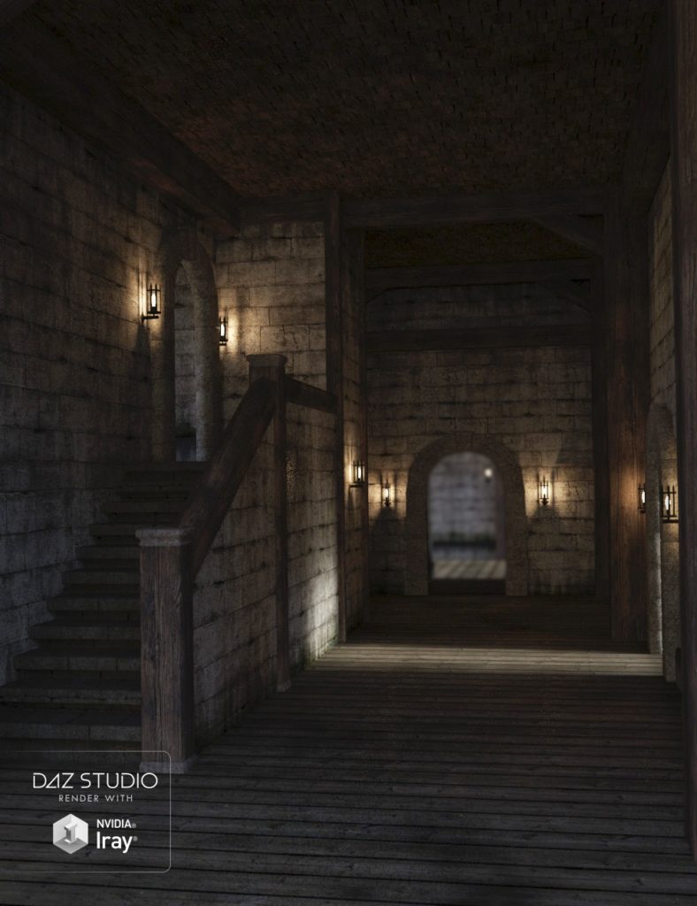 Castle Hallway_DAZ3DDL