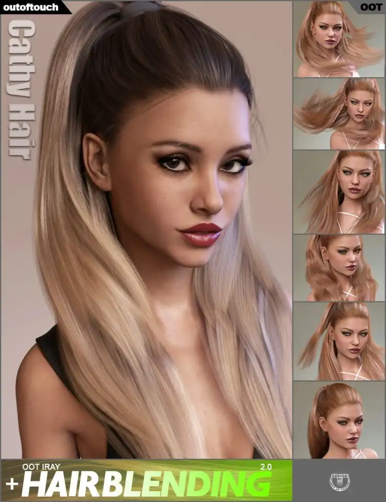 Cathy Hair and OOT Hairblending 2.0_DAZ3DDL